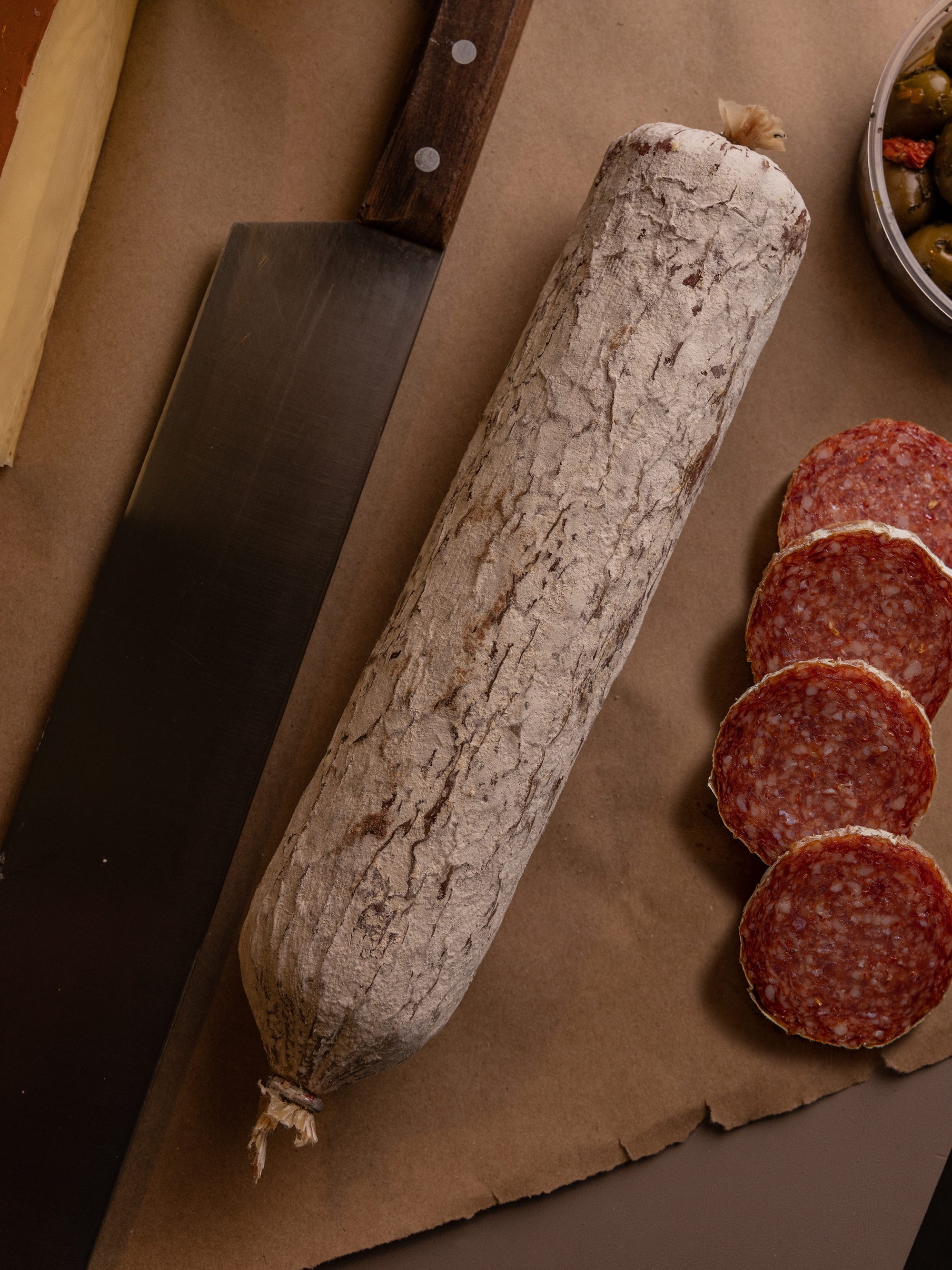 Molinari Italian Dry Salami Napa Valley Olive Oil