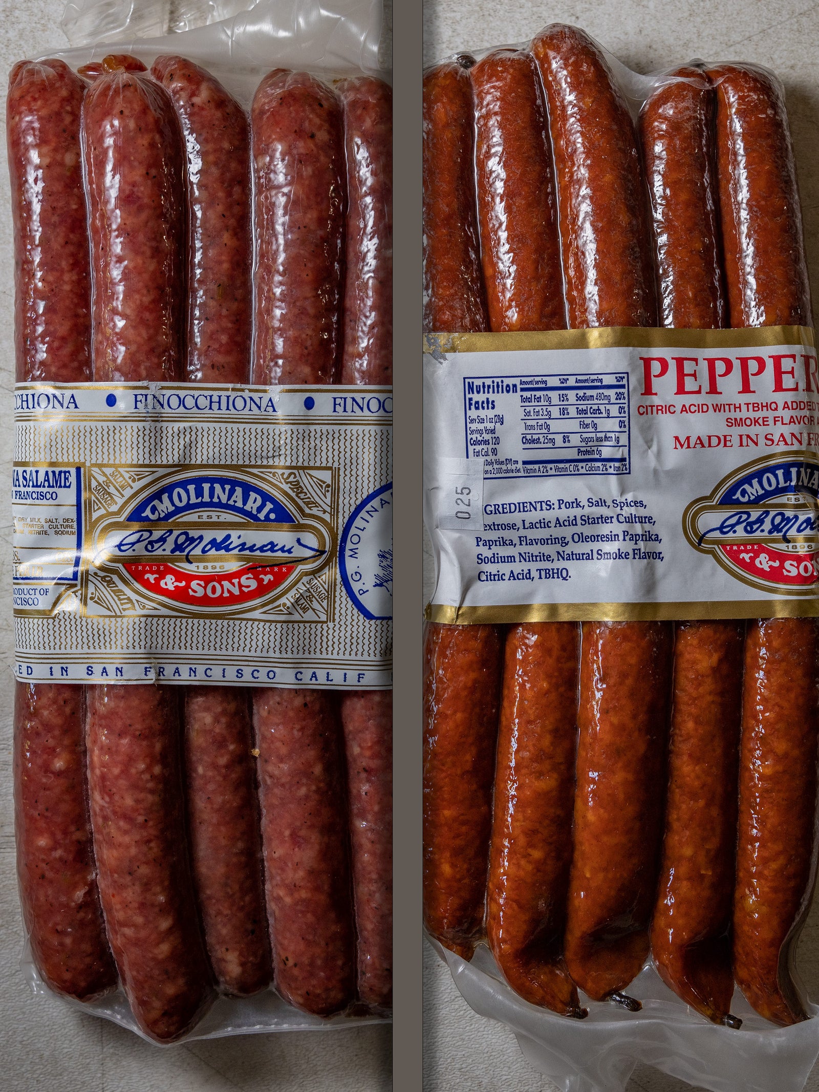 Pepperoni and Fennel sticks